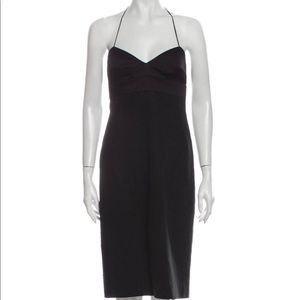 Black Narcisco Rodriguez Linen Mini Dress